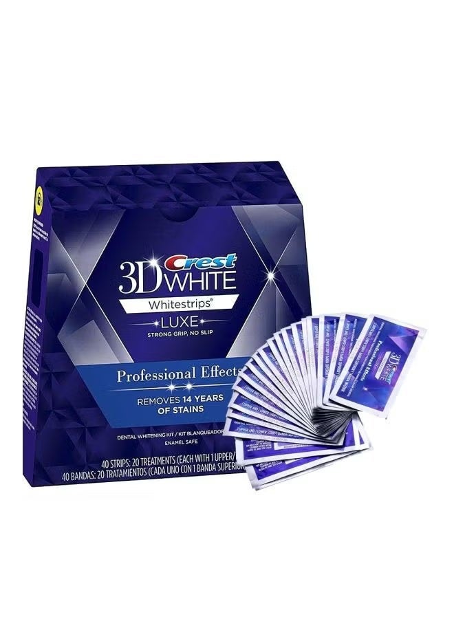 مجموعة شرائط تبييض الأسنان كريست 40 قطعة 3D وايت - Image 3